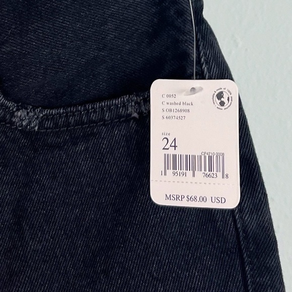 NWT Free People Makai Distressed Cutoff Shorts Washed Black - Picture 6 of 8